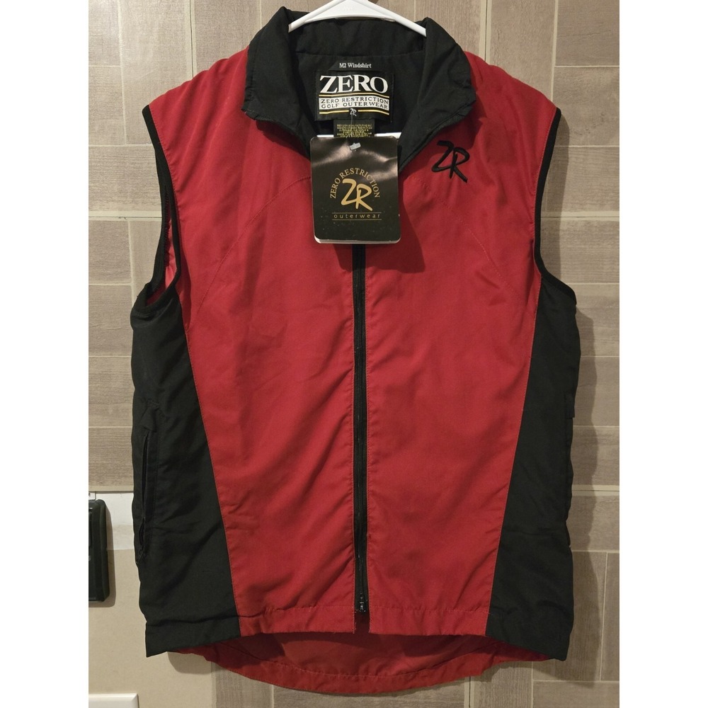 Zero Restriction Golf Vest Ladies Sz Small NWT New Black / Red M2 Windshirt